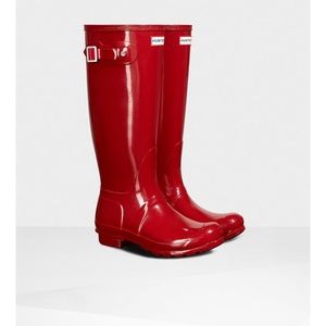 Red Hunter Boots